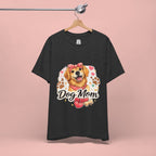 Dog Mom T-Shirt – Cute Golden Retriever Design with Hearts & Paw Prints
