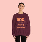 Dog Mama Crewneck Sweatshirt — Customizable “Dog Mama” Graphic