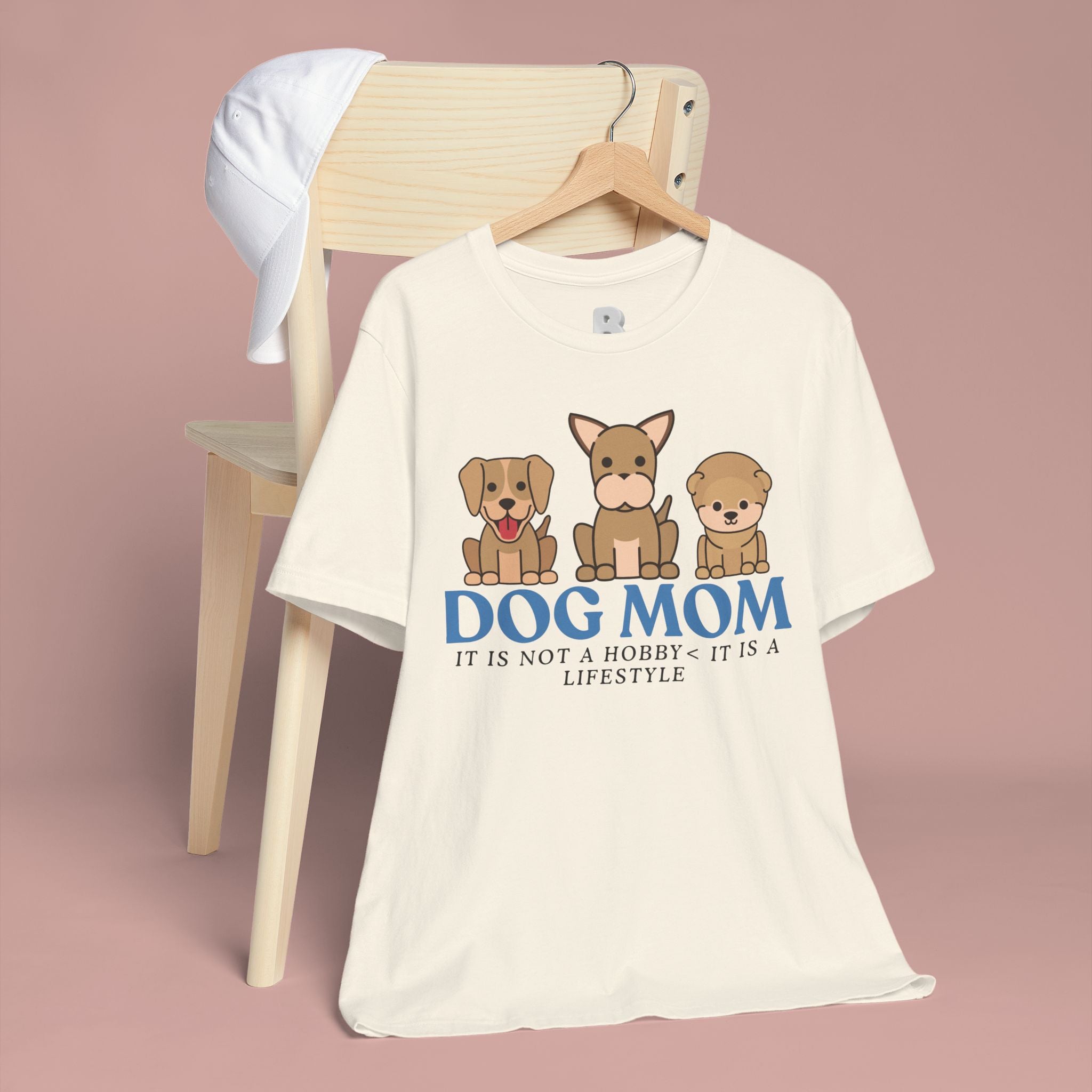Dog Mom Tee — "Dog Mom: It Is Not A Hobby, It Is A Lifestyle" Cute Puppy Graphic T‑Shirt