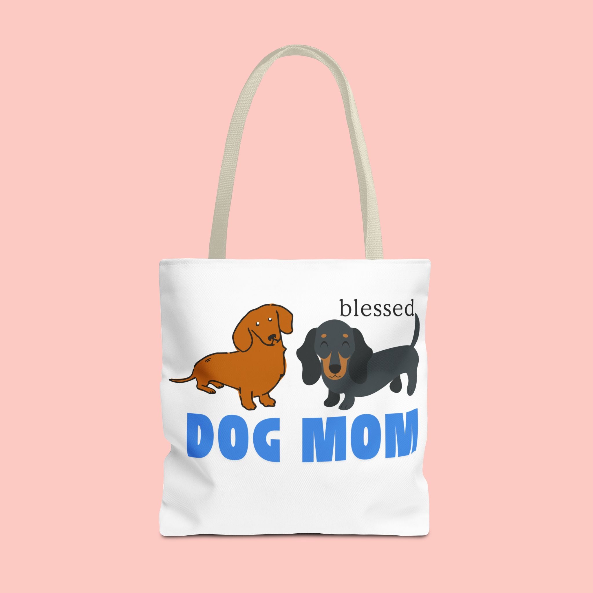 Dog Mom Tote Bag — Blessed Dachshund Design