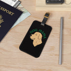 Dog Mama Luggage Tag – Cute Golden Retriever ID Tag for Dog Lovers