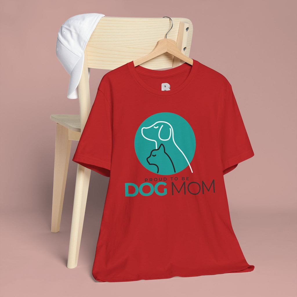 Dog Mom T-Shirt – "Proud to Be Dog Mom" Graphic Tee