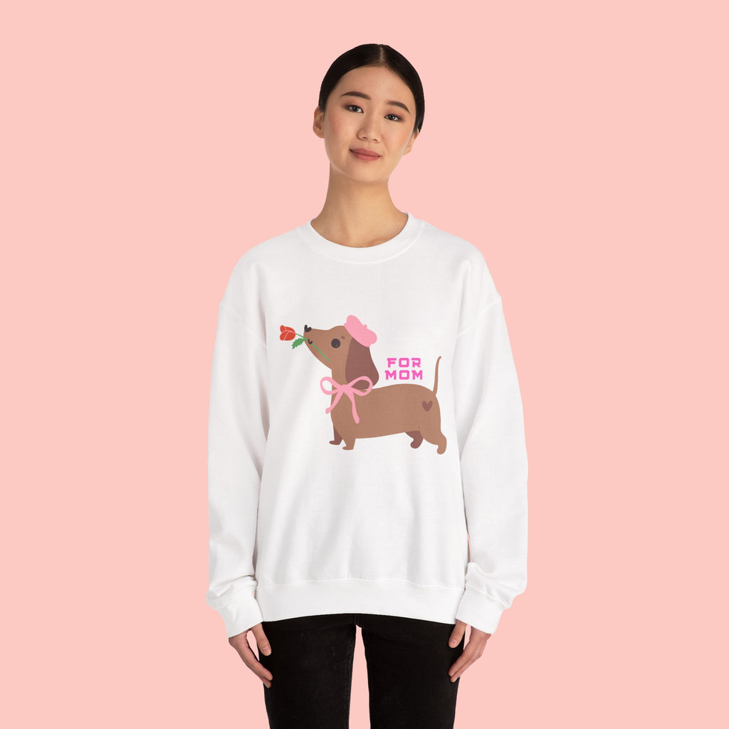 Dachshund 'For Mom' Crewneck Sweatshirt – Cute Dog Mom Gift