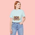 Dog Mom Forever T‑Shirt — Floral Paw Print Tee for Pet Lovers