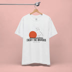 Enjoy the Morning Dog T-Shirt — Graphic Sunrise Pet Lover Tee
