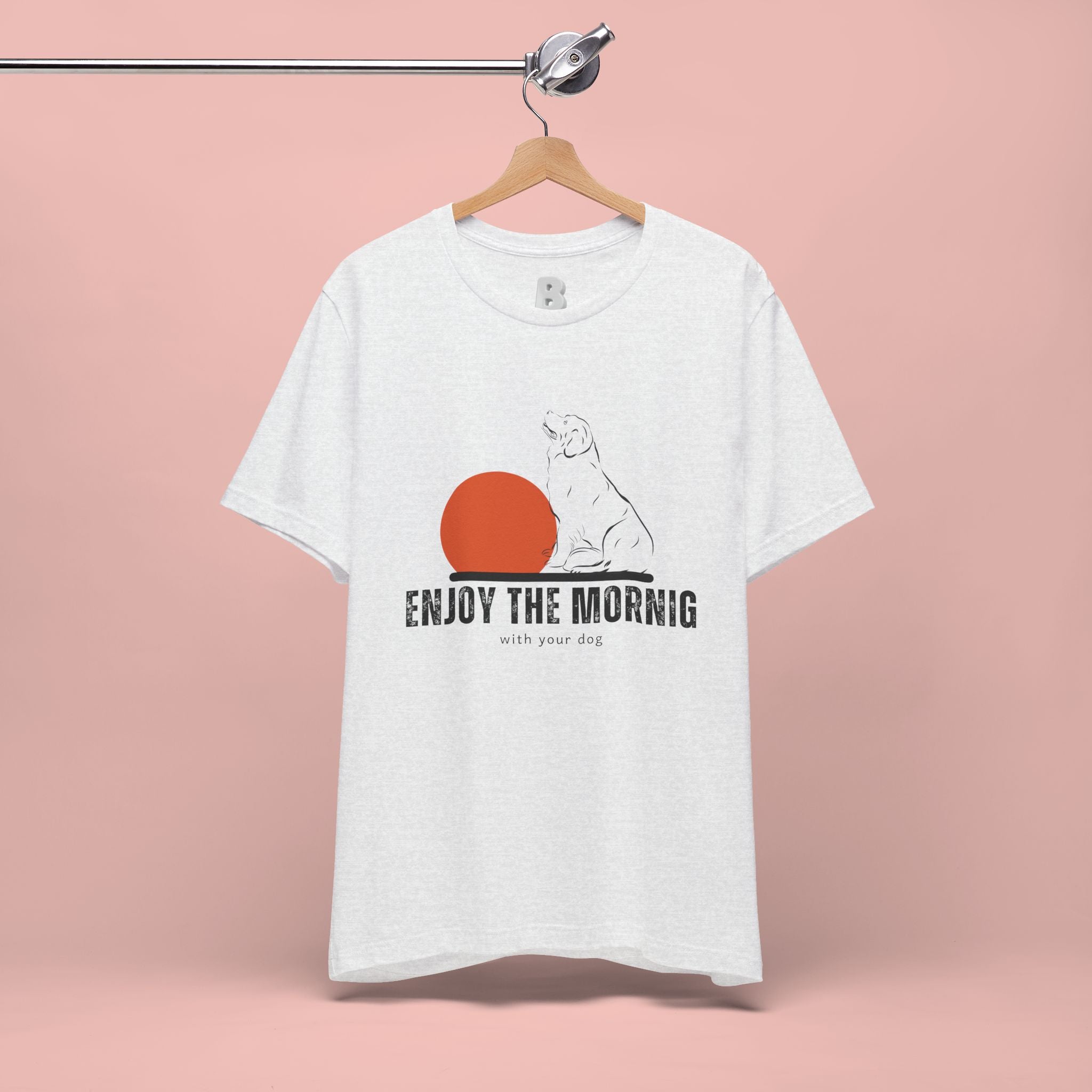 Enjoy the Morning Dog T-Shirt — Graphic Sunrise Pet Lover Tee