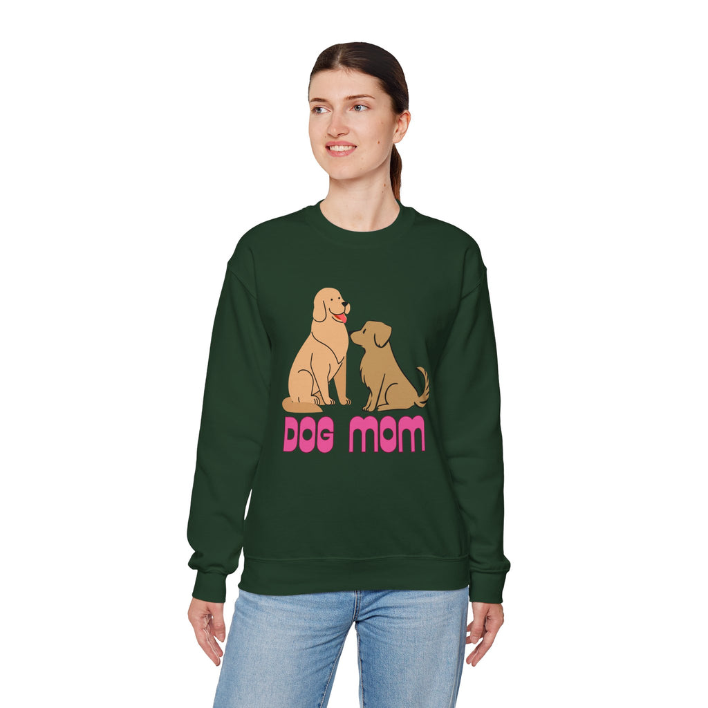 Dog Mom Sweatshirt — Cute Cartoon Dogs "Dog Mom" Crewneck