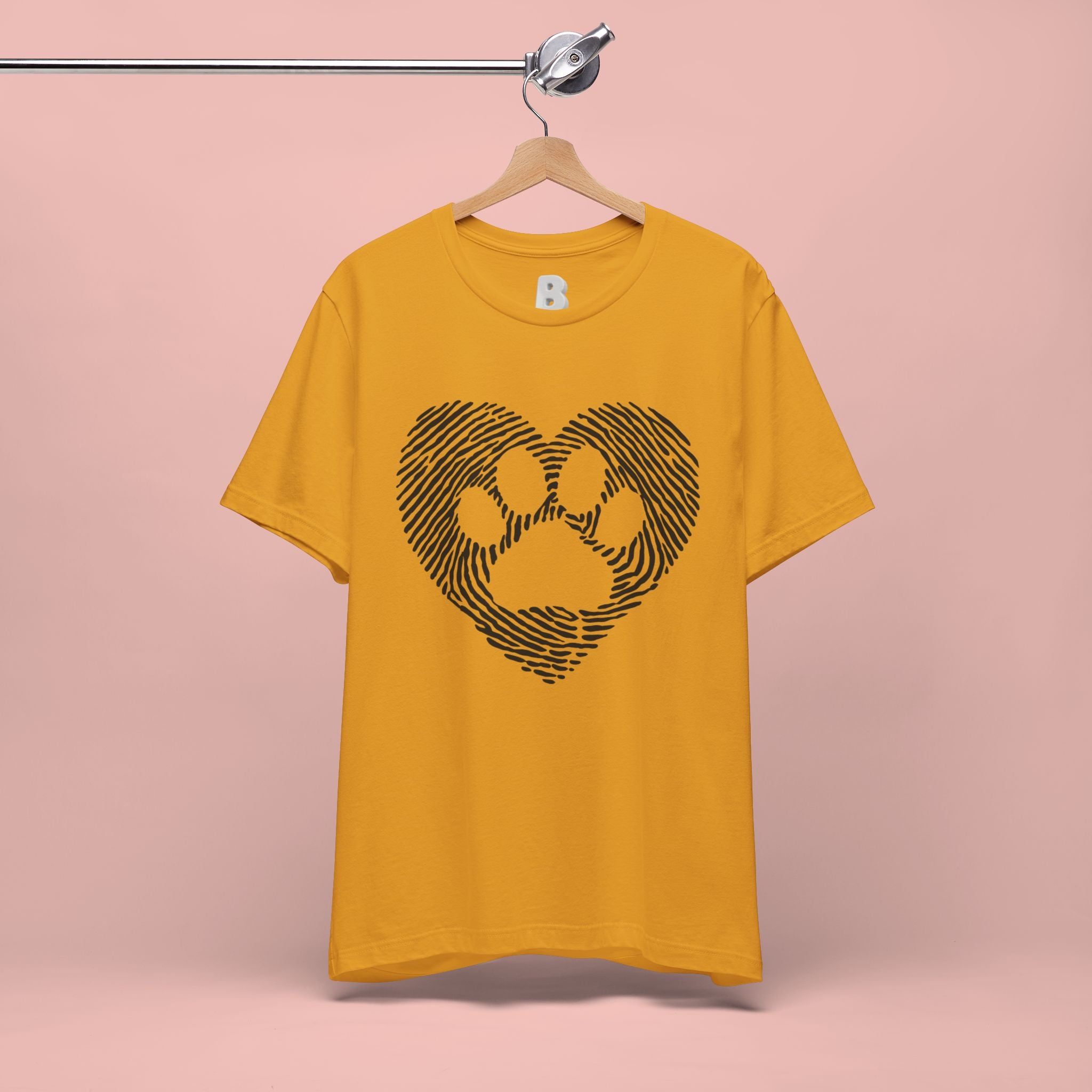 Fingerprint Heart Paw T-Shirt — Dog Paw Love Tee