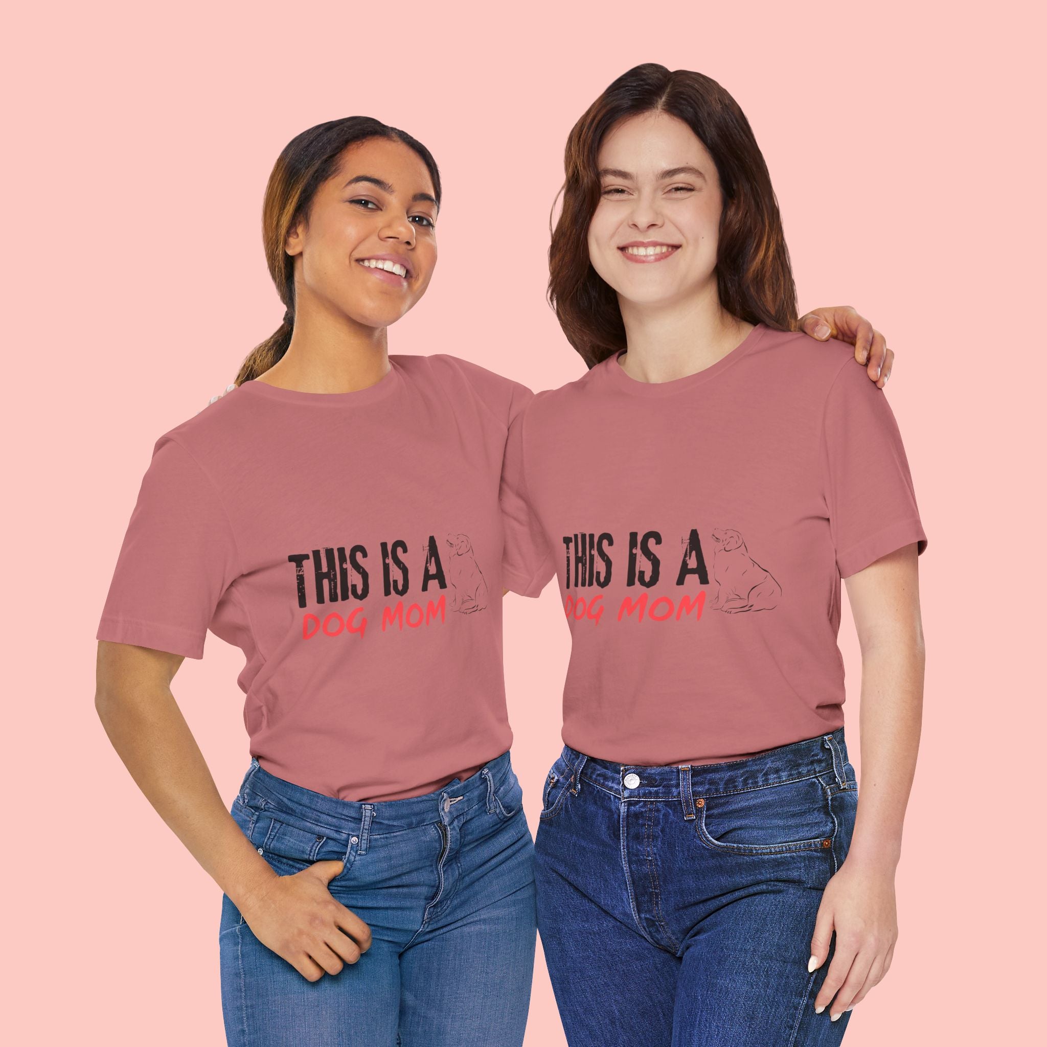 Dog Mom T-Shirt – "This Is A Dog Mom" Graphic Tee