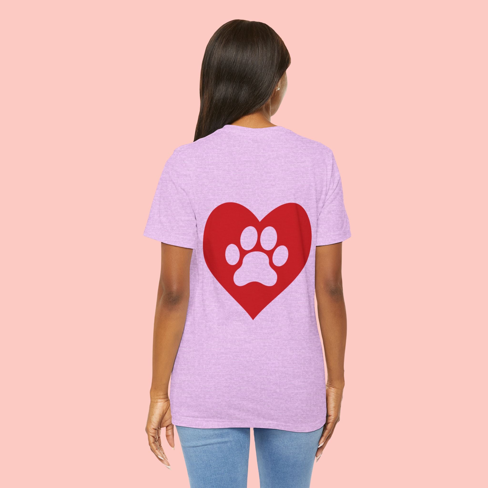 Pet Lover Heart Paw T-Shirt