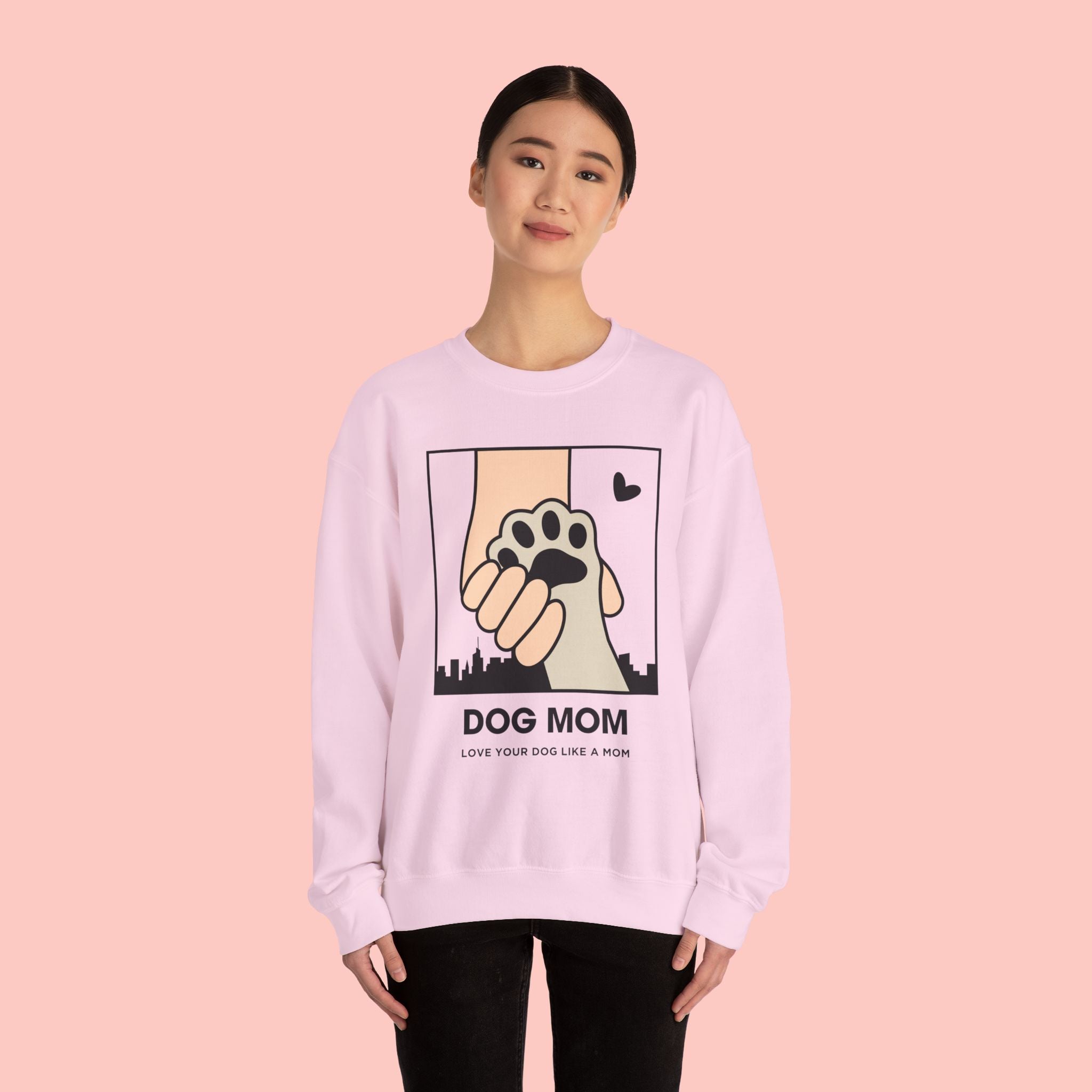 Dog Mom Crewneck Sweatshirt – Paw Hold Design