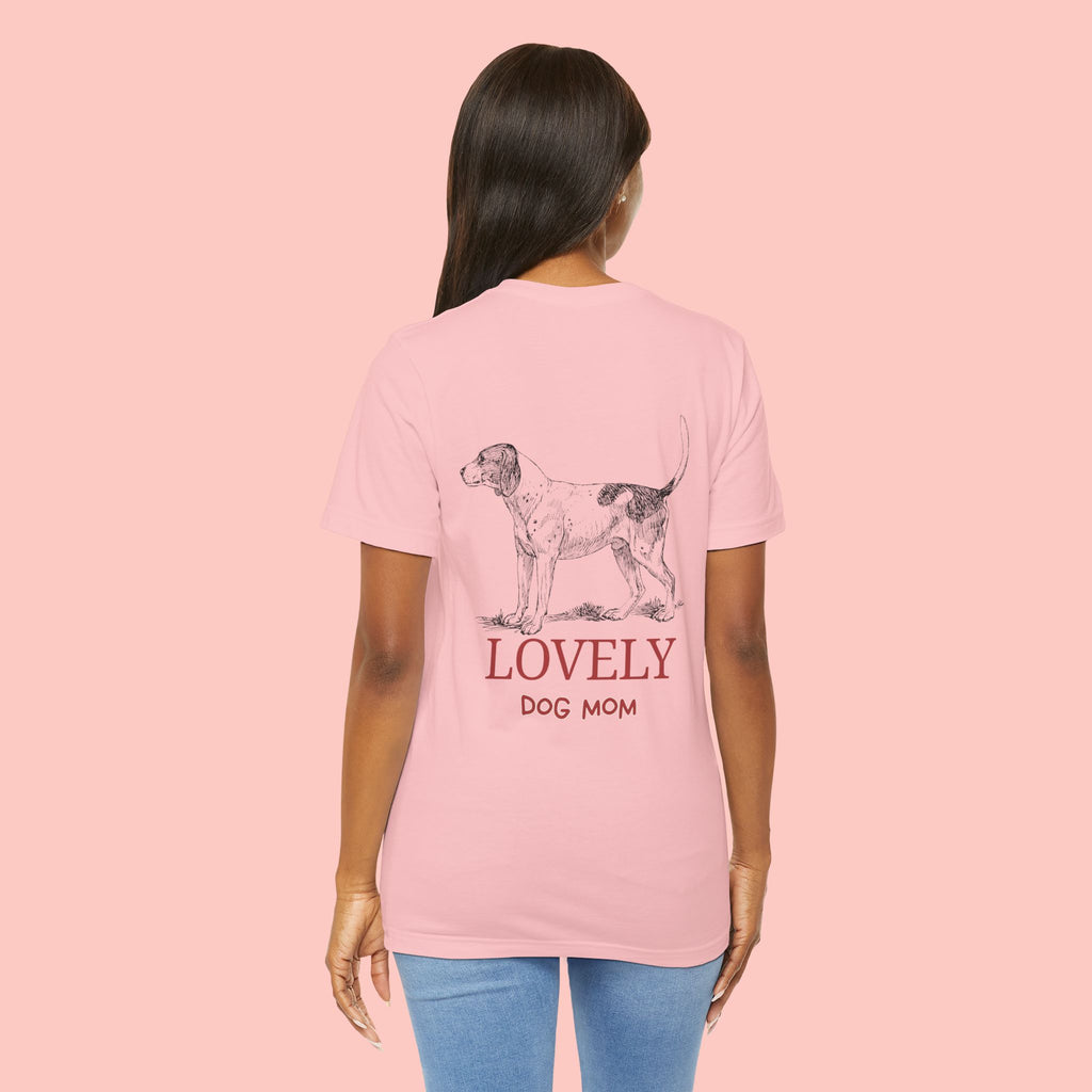 Lovely Dog Mom T-Shirt — Vintage Hunting Dog Illustration