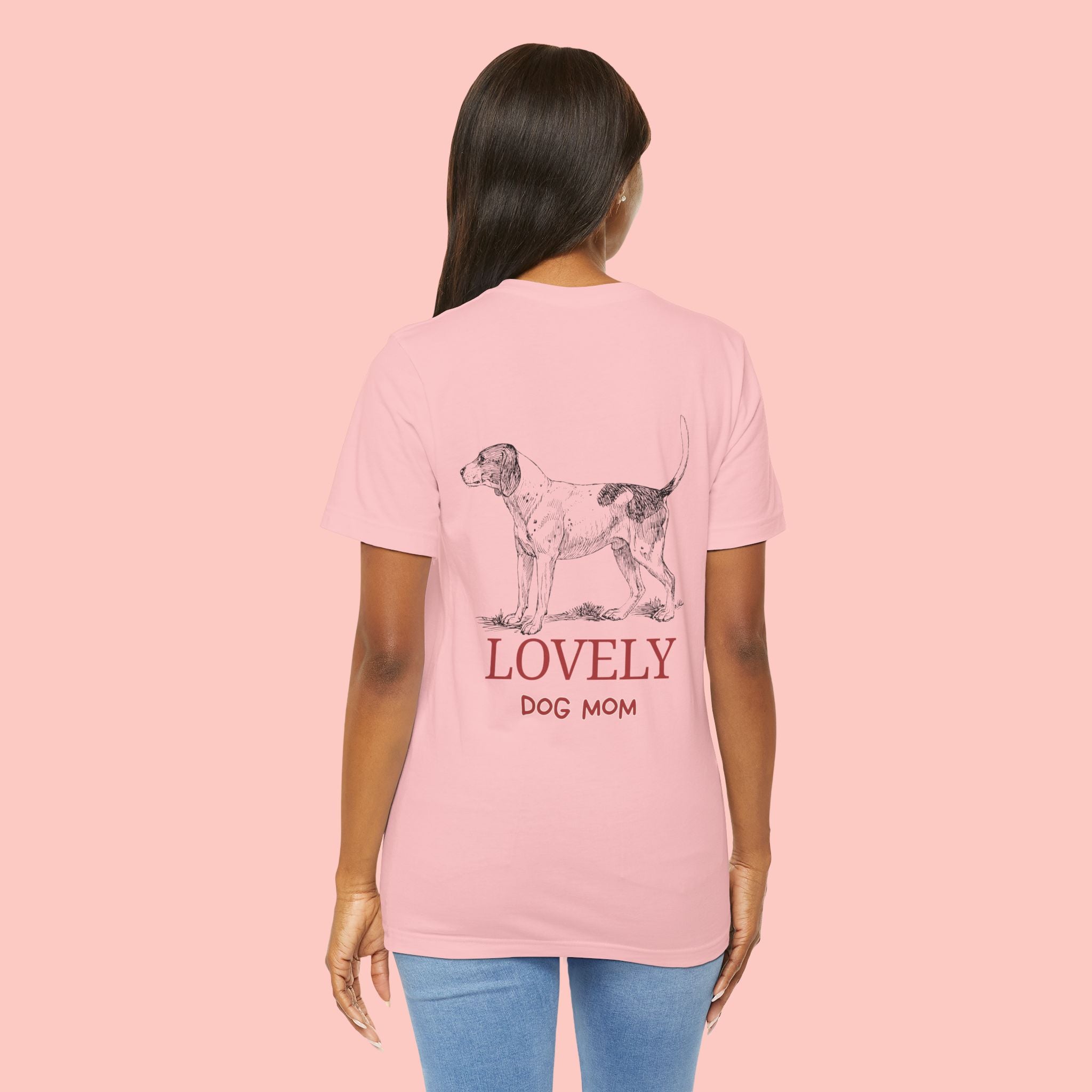 Lovely Dog Mom T-Shirt — Vintage Hunting Dog Illustration
