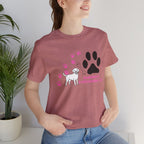 Dog Pawprint T-Shirt — "Pawprints Everywhere I Go" Cute Pet Lover Tee