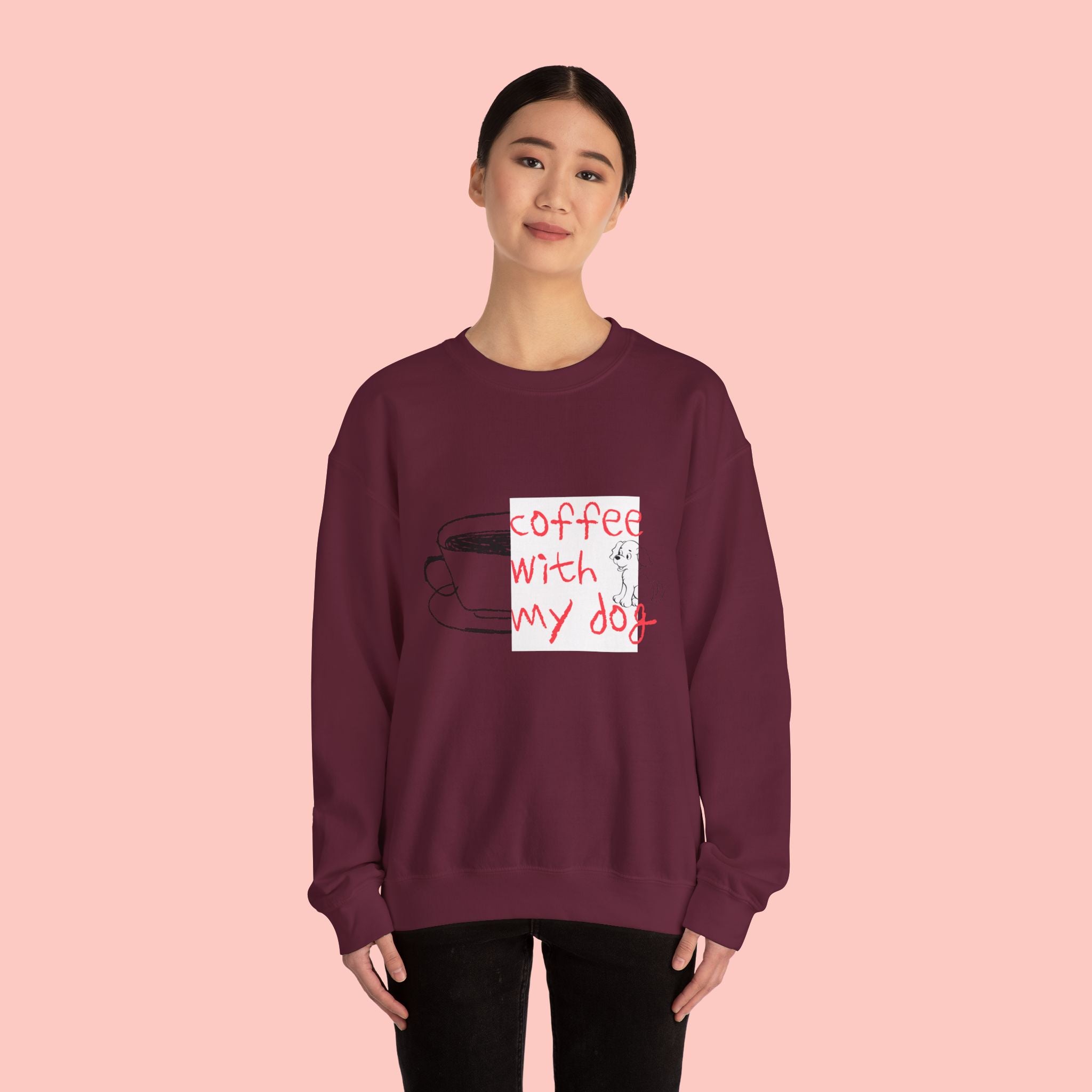 Coffee With My Dog Crewneck Sweatshirt