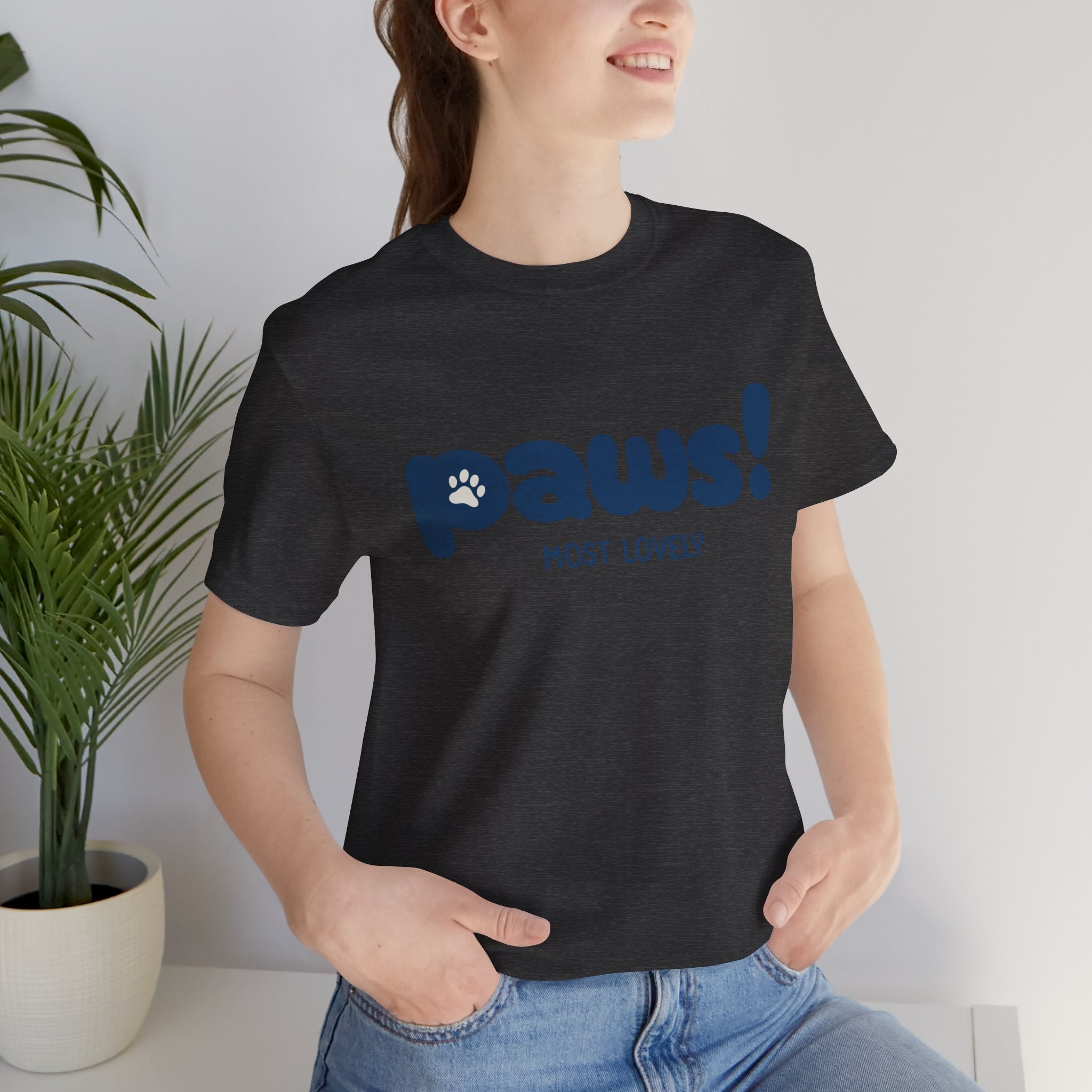 Paws! Cute Paw Print Tee — "Most Lovely" Graphic T-Shirt for Dog & Cat Lovers