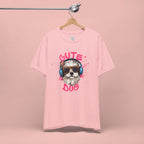 Cute Dog Tee — Headphones Puppy Graphic T-Shirt