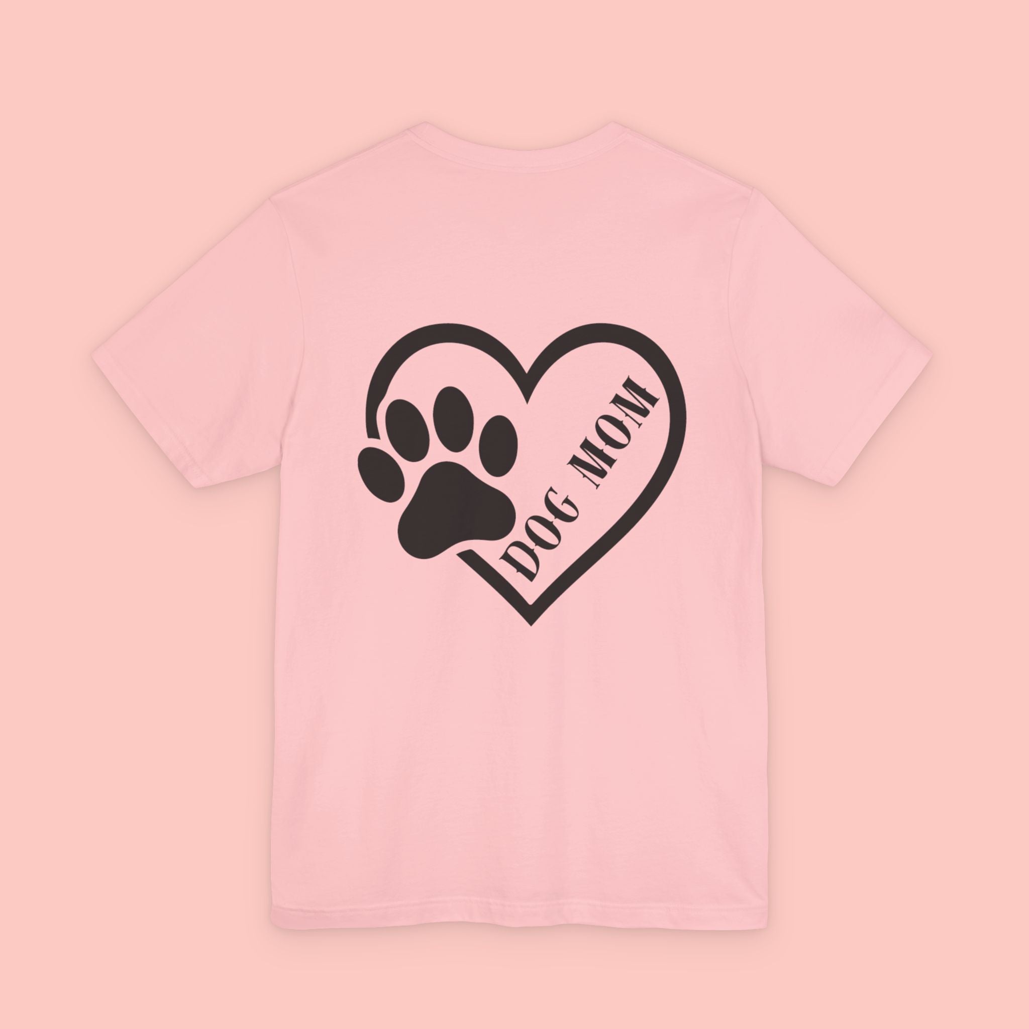 Dog Mom Heart Paw T-Shirt – Cute Pet Lover Tee