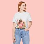 Dog Mom T-Shirt - Cute Woman with Dogs Graphic Tee