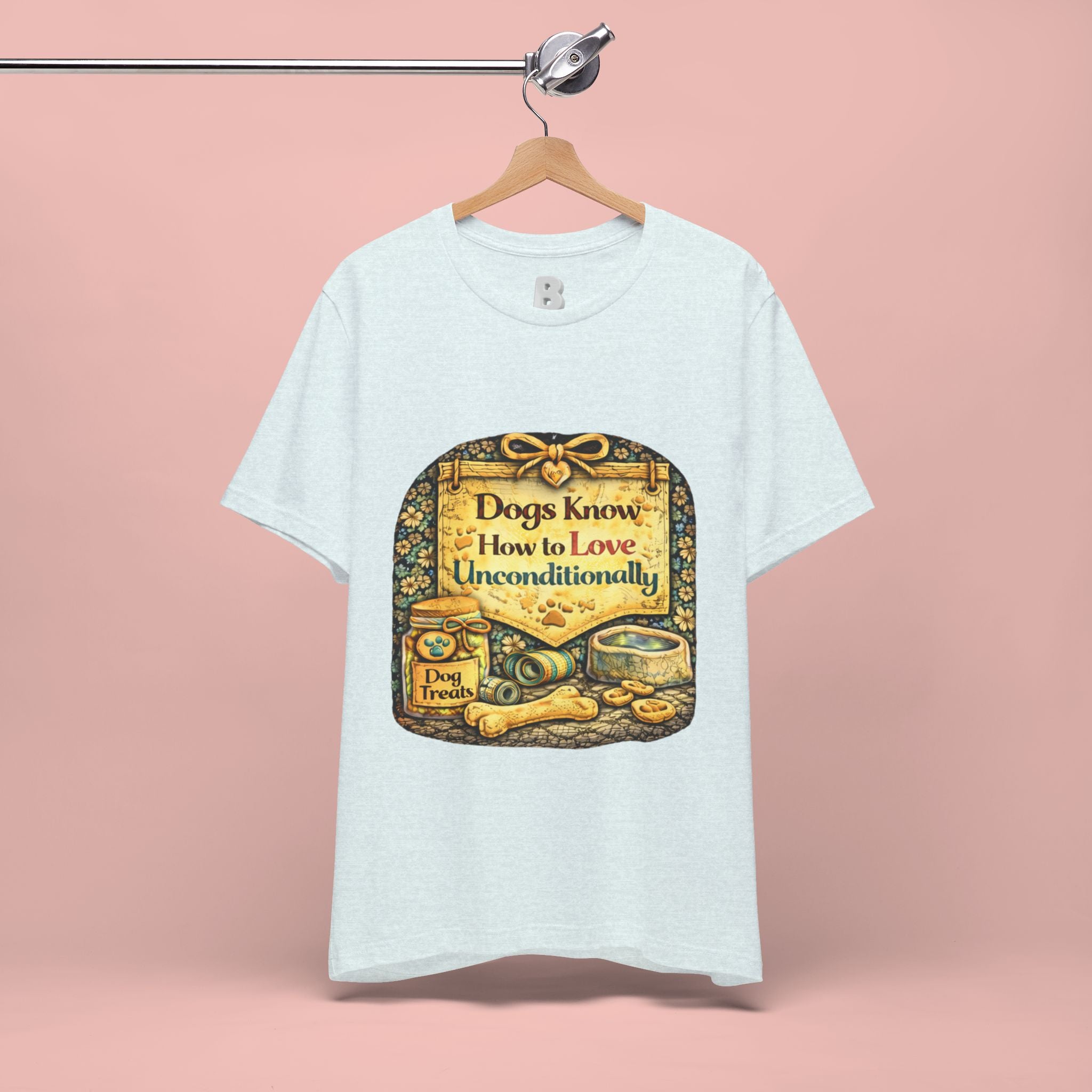 Dog Lovers T‑Shirt – "Dogs Know How to Love Unconditionally" Vintage Design