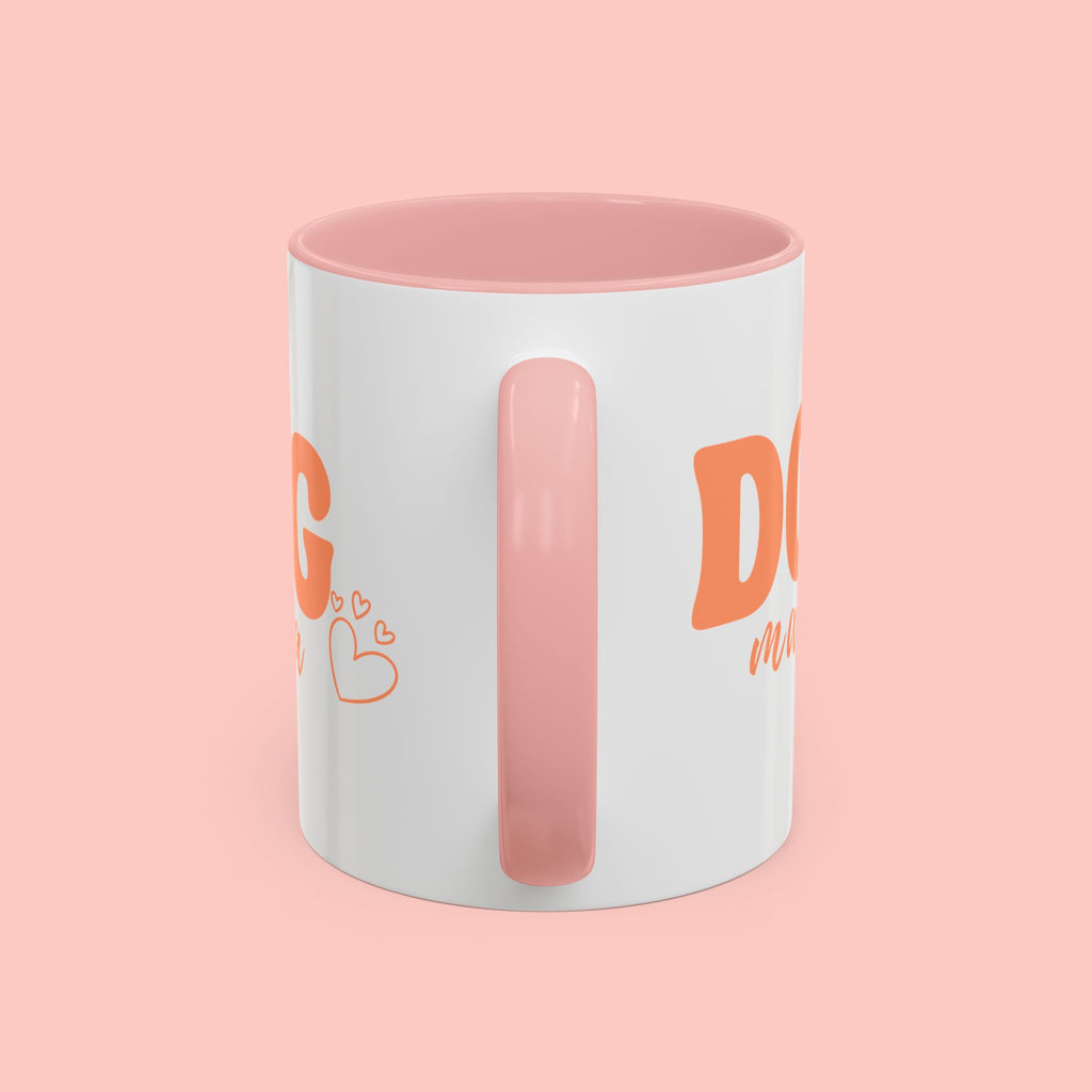 Dog Mama Coffee Mug — Cute Heart Accent Ceramic Mug (11/15 oz)