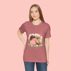 Dog Mom T-Shirt — Cute Floral Puppy Tee for Dog Lovers