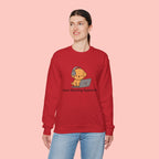 Crewneck Sweatshirt - Cute Puppy "Zoom Meeting Approved" Graphic