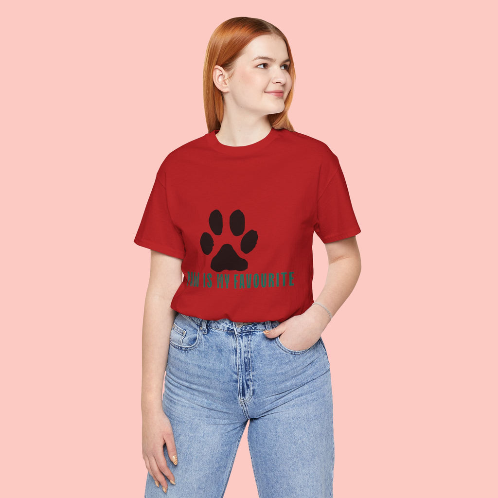 Paw Is My Favourite T‑Shirt — Dog Lover Paw Print Tee