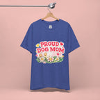 Proud Dog Mom Tee – Floral Retro Heart Design