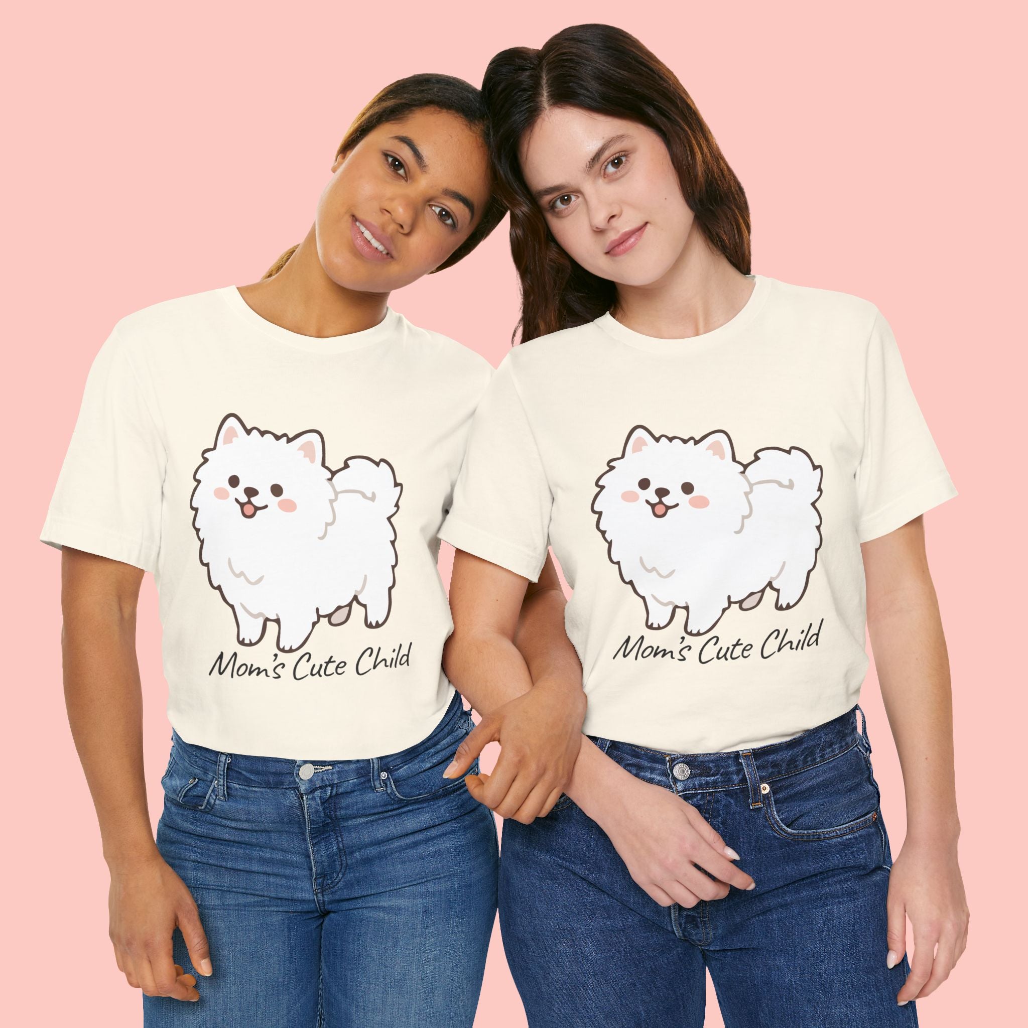 Cute Fluffy Pomeranian Tee — "Mom's Cute Child" Dog T-Shirt