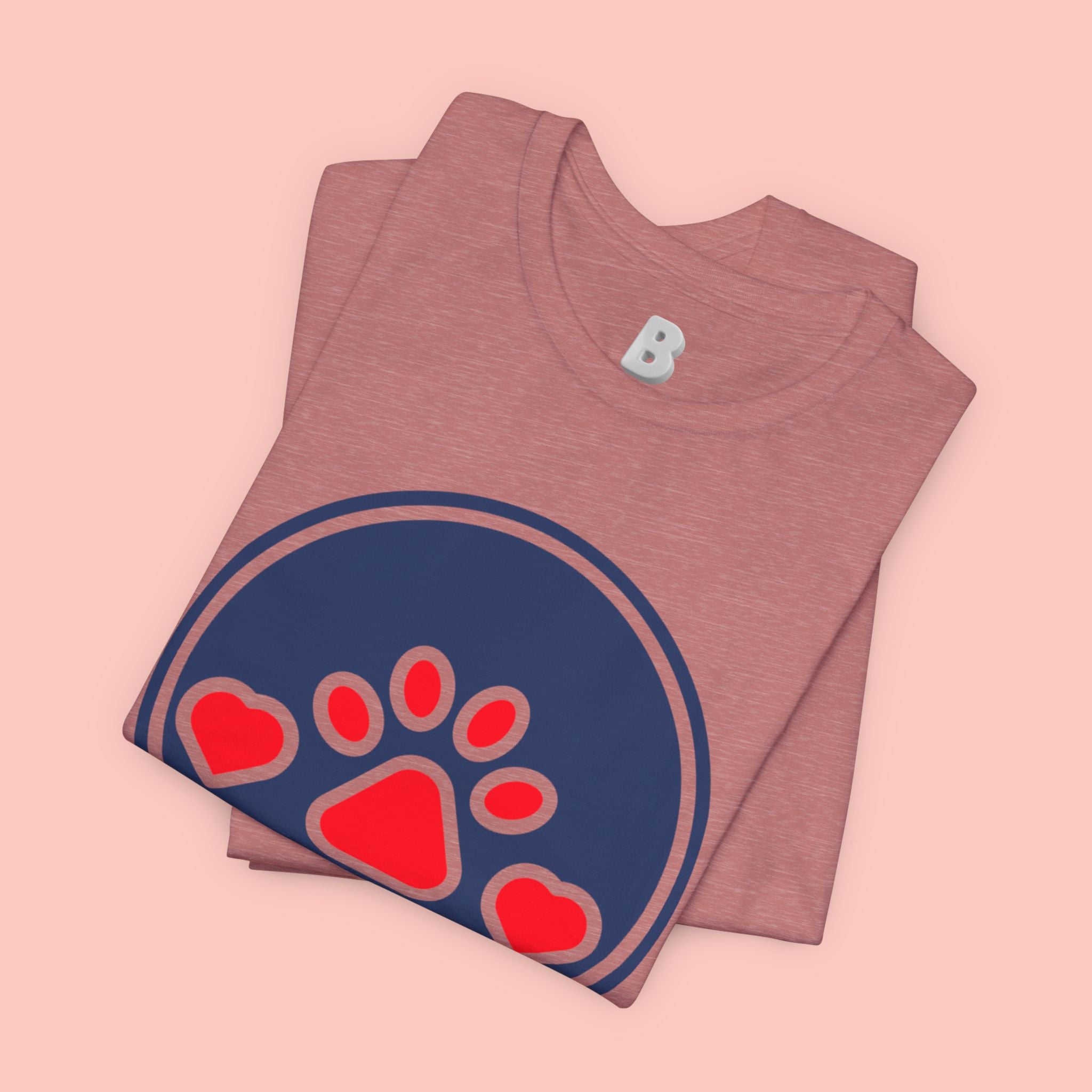 Dog Mama T-Shirt — Cute Paw & Heart Graphic Tee for Dog Lovers