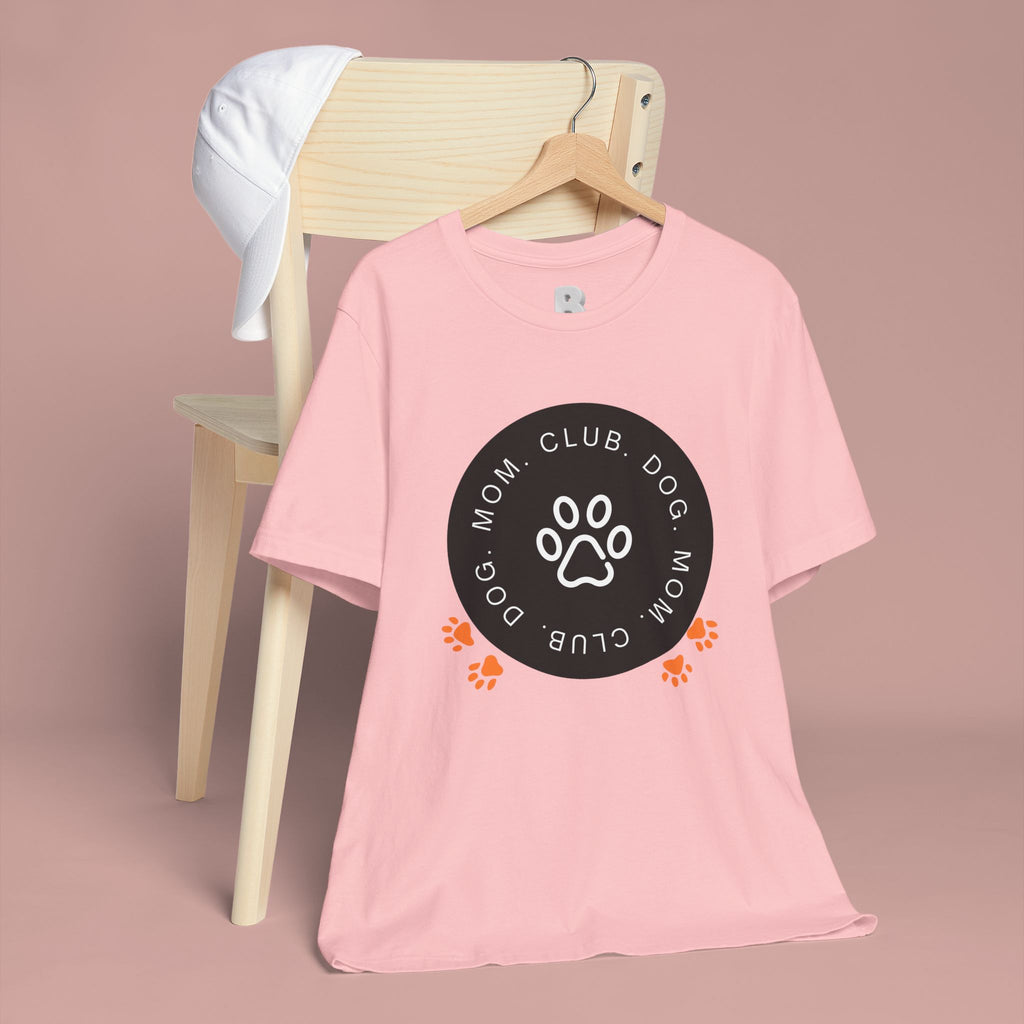 Dog Mom Club T-Shirt — Paw Print Graphic Tee for Pet Lovers