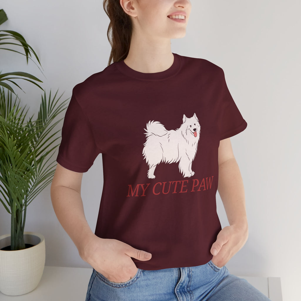 My Cute Paw Samoyed T‑Shirt — Cute Dog Graphic Tee for Pet Lovers