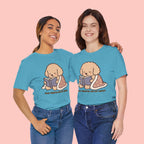 Paw Prints On My Soul T‑Shirt — Cute Reading Puppy Graphic Tee
