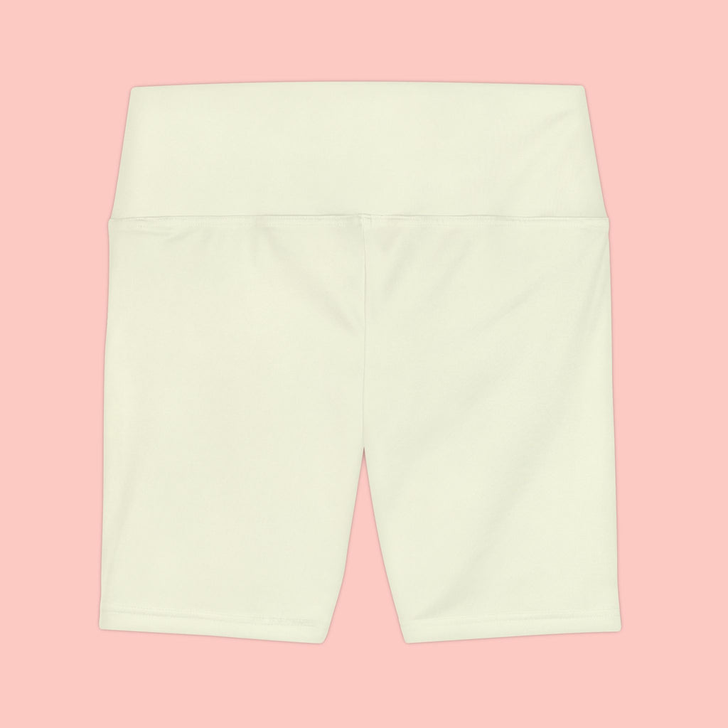 Proud Dog Mom Bike Shorts — Women's Athletic Workout Shorts with Paw Print