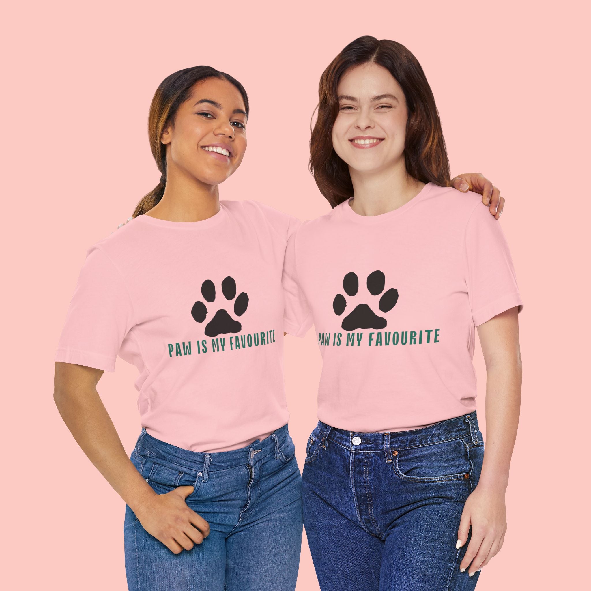 Paw Is My Favourite T‑Shirt — Dog Lover Paw Print Tee