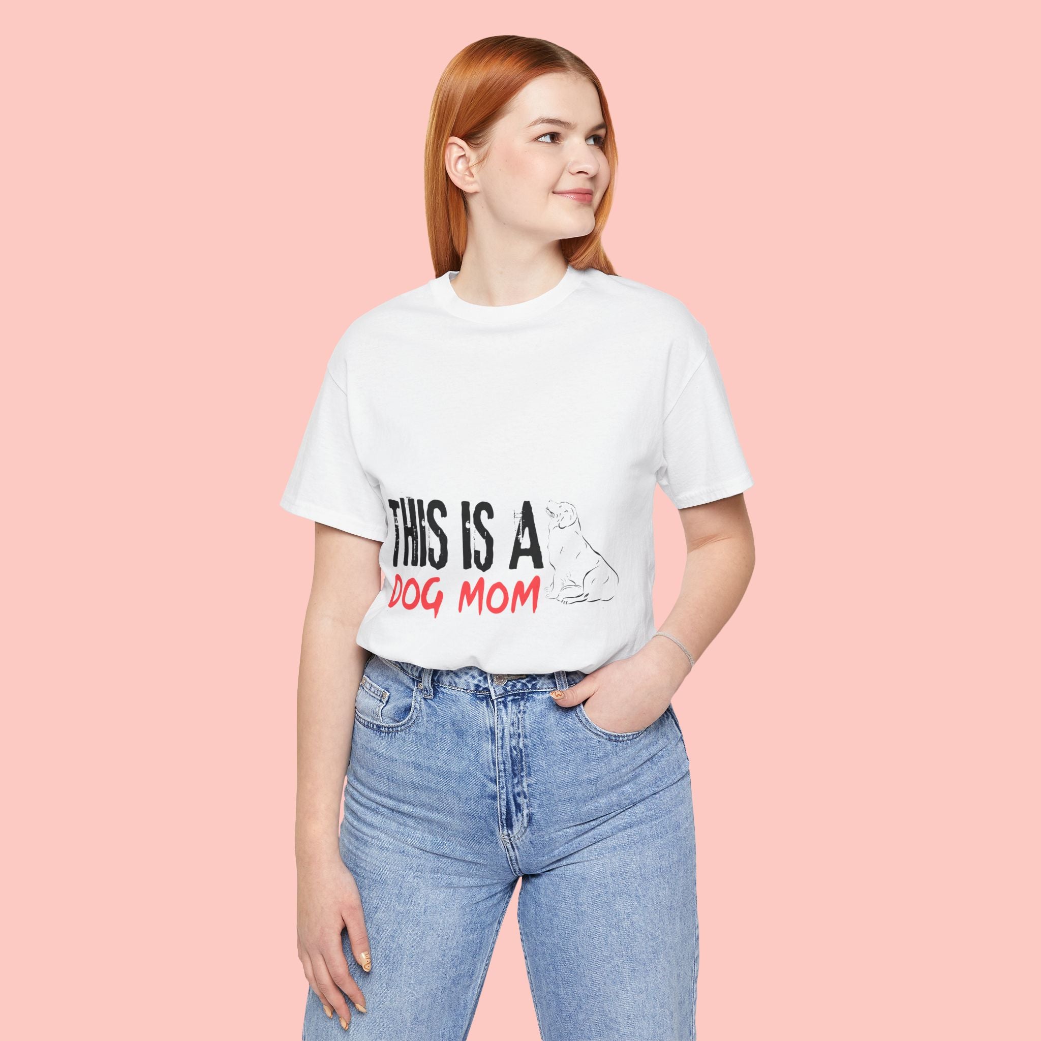 Dog Mom T-Shirt – "This Is A Dog Mom" Graphic Tee