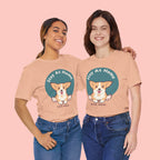 Stay At Home Dog Mom T-Shirt — Cute Corgi Graphic Tee