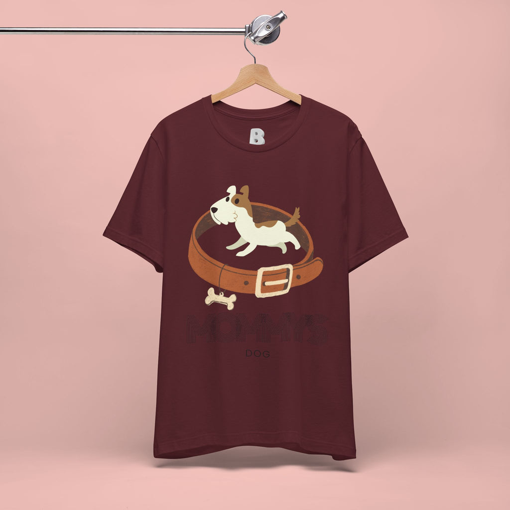 Mommy's Dog T-Shirt – Cute Puppy & Collar Graphic Tee for Dog Moms