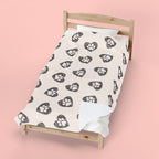 Paw Heart Velveteen Plush Blanket — Soft Cozy Pet Lover Throw
