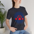 Dog Mama T-Shirt — Cute Paw & Heart Graphic Tee for Dog Lovers