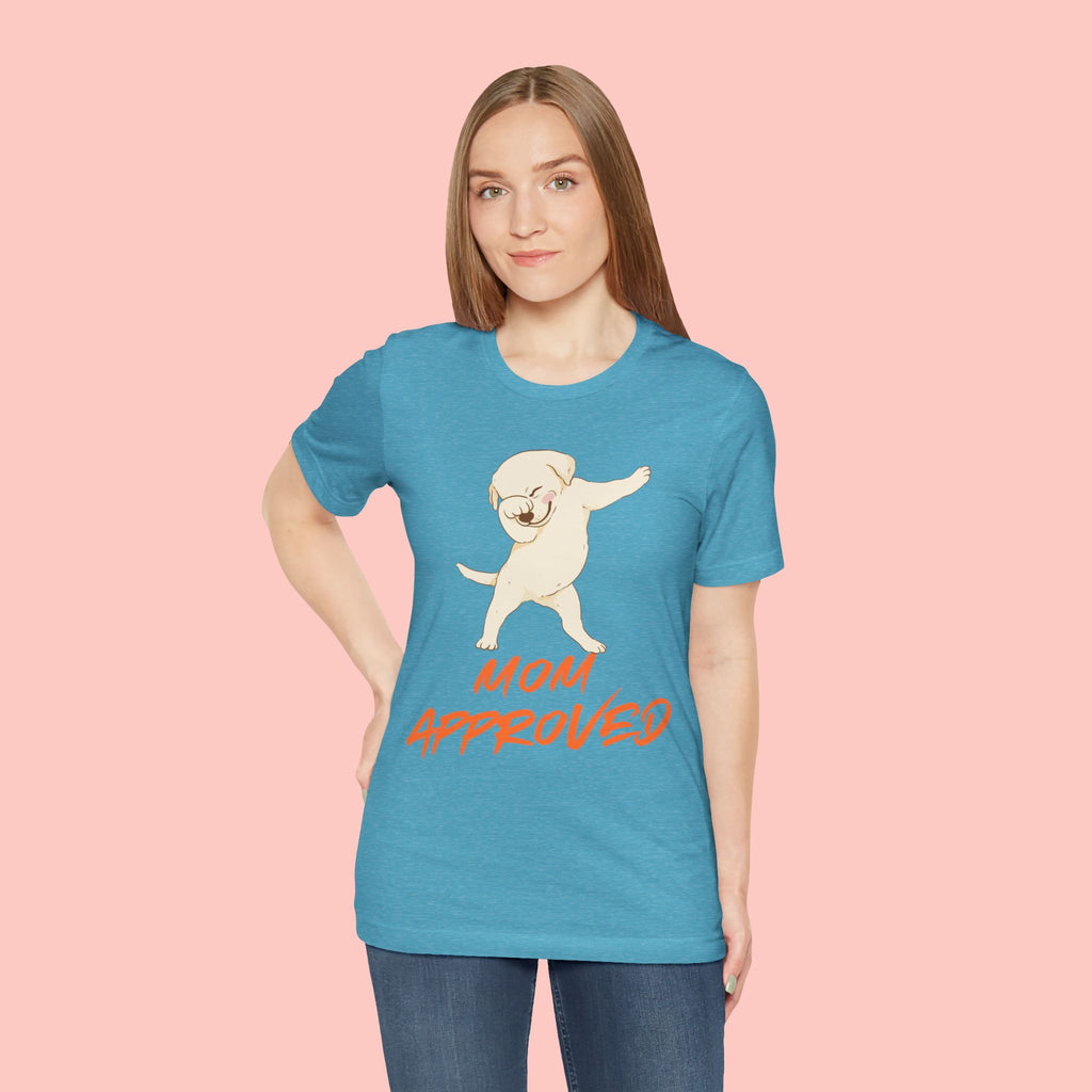 Mom Approved Tee — Dab Dog Graphic T‑Shirt