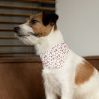 Floral Paw Print Pet Bandana Collar — Cute Spring Dog & Cat Accessory