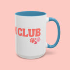 Mom Club Coffee Mug — Cute Paw Print Accent Mug for Dog Moms (11/15 oz)