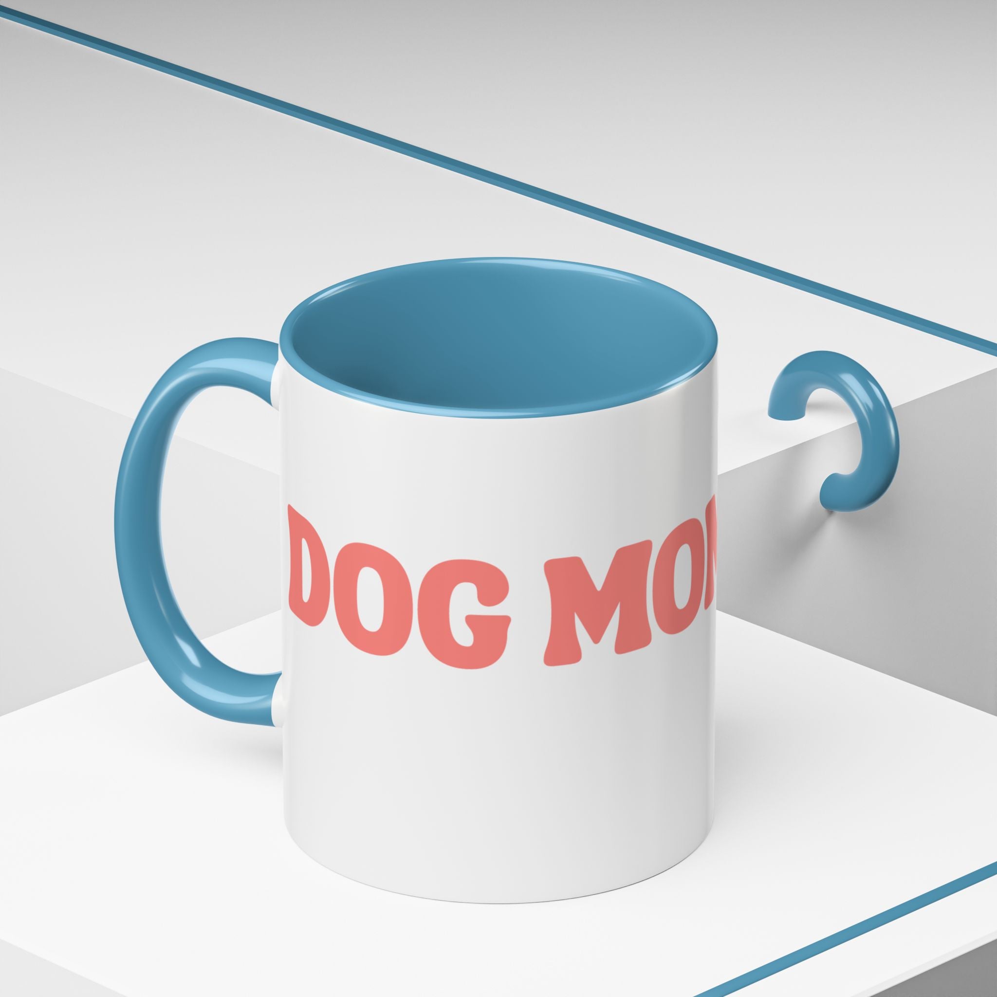 Mom Club Coffee Mug — Cute Paw Print Accent Mug for Dog Moms (11/15 oz)