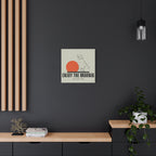 Enjoy the Morning with Your Dog Canvas