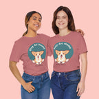 Stay At Home Dog Mom T-Shirt — Cute Corgi Graphic Tee