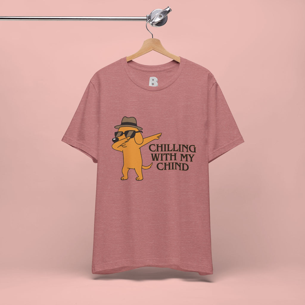 Chilling With My Chind T-Shirt — Funny Dabbing Cat Graphic Tee