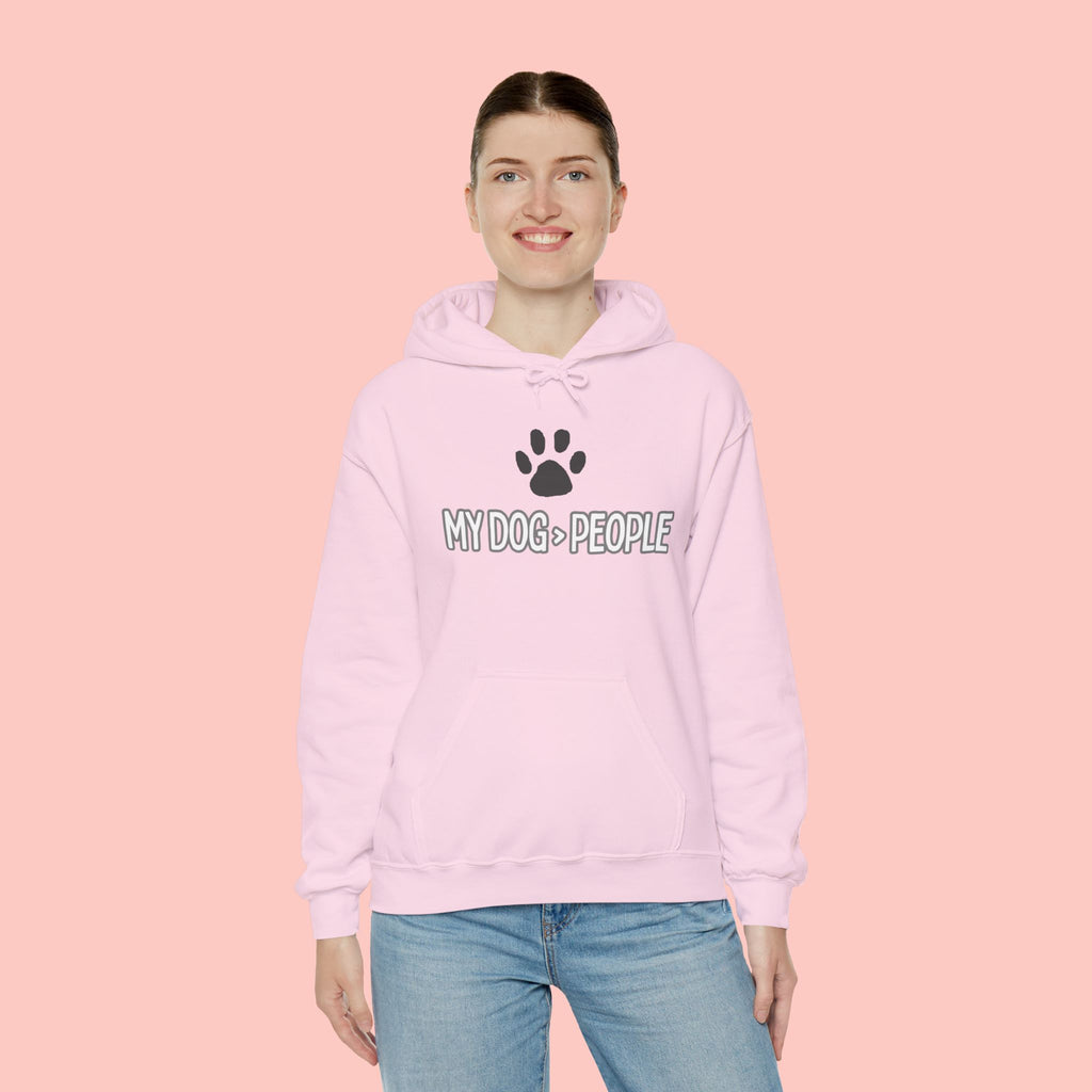My Dog People Hoodie — Paw Print Graphic Dog Lover Sweatshirt