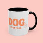 Dog Mama Coffee Mug — Cute Heart Accent Ceramic Mug (11/15 oz)